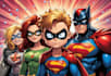 draw you into amazing superhero comic cartoon characters