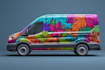 make a vehicle wrap design, car wrap design, van wrap design