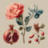 draw an animal and botanical illustration