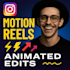premium animated reels with hooks, pngs, motion graphics