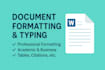 format your documents with typing, citations, and clean layout
