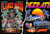 create dirtbike or offroad logo design  in hand drawn style
