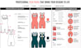 create professional technical flat sketches and tech sheets