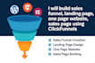 design wordpress landing page sales funnel,one page website
