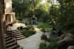 create landscape, terrace, backyard, pool, and patio