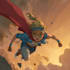 do superhero comic page and book