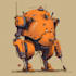 make a mecha robot art and illustration