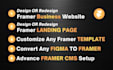 design a professtional framer website or framer landing page