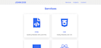 a responsive landing page using HTML CSS and javascript