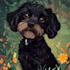 create minimalist pet line art portrait