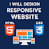 design a responsive HTML CSS website with clean code
