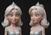 sculpt a disney style cartoon character