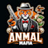 design high quality animal mafia mascot logo with t shirt design