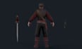 make 3d unity,ue game character,epic,humanoid rig,idle animate,viking model,xgen