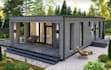 redesign 3d container house, public facilities,office container building,cgi,zen