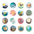 draw illustrated watercolour icons