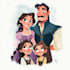 make a disney children cartoon illustration