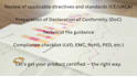 create ce, ukca declaration of conformity