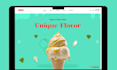 design ice cream shopify store ice cream shop chocolate store ice cream website