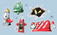 draw custom pop art or street art illustration sticker packs