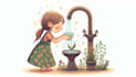 draw a colourful children book illustration