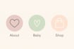 create aesthetic instagram highlight covers in pastel style