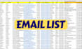 provide niche targeted verified email list and valid bulk email list building