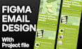 do profssional email template design in figma