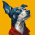 draw custom pet portrait in line art vector illustration