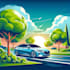 create vector illustration of car or any vehicle