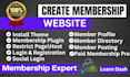 build an lms, elearning, and membership course website using learndash