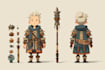 make 2d game character, sprite sheet, animation