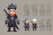 design unique 2d game characters, animations, and nfts
