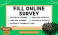 fill online survey using google forms for survey form filling