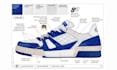 create detailed shoe tech pack footwear design sneakers flat sketch tech pack