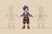 draw 2d games, characters and environments, fantasy