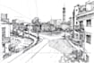 draw architecture and urban design sketches