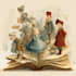 illustrate captivating storybook pages with character