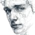 do scribble art, abstract line portrait