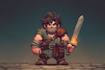 do 2d game character design and animation