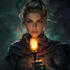 draw realistic, fantasy character portrait