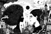 draw detailed black and white illustration