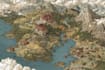 draw cartoon fantasy map illustration, doodle hand drawn