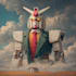 make a mecha robot art and illustration