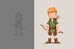 do unique 2d game characters, animations