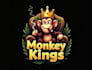 make monkey mascot logo design without any copyright concept