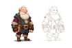 create dnd character art, 2d game character art