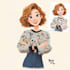 make a cute disney cartoon portrait