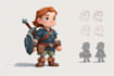 draw 2d game characters and game assets