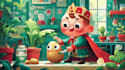 illustrate vibrant children book scenes with personality